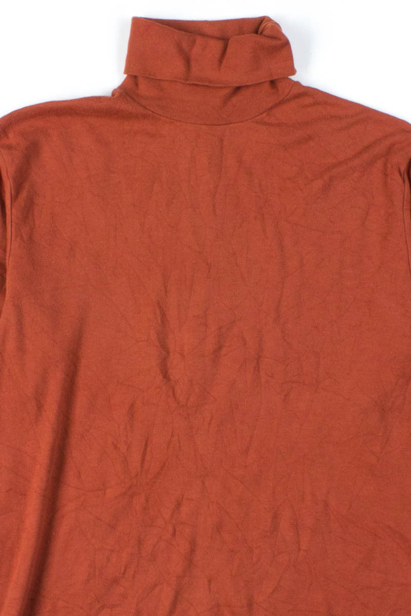 Dark Orange Vintage Turtleneck