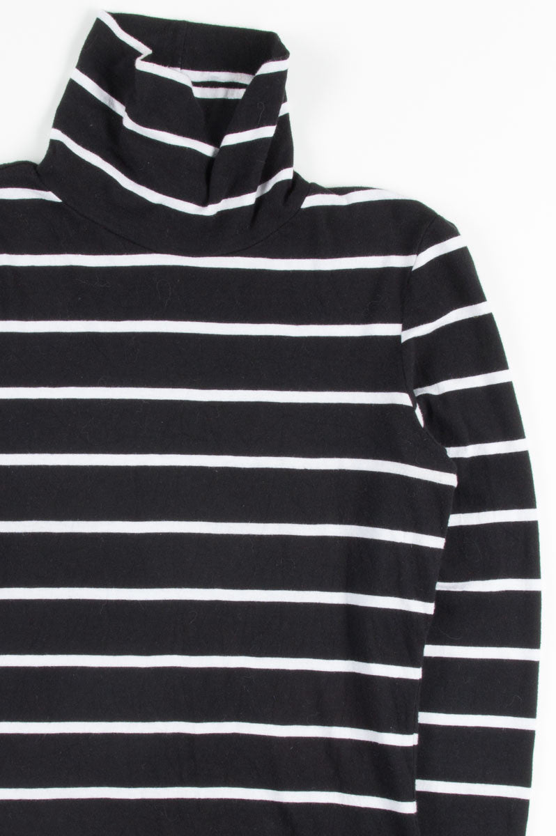 Black Striped Turtleneck 1