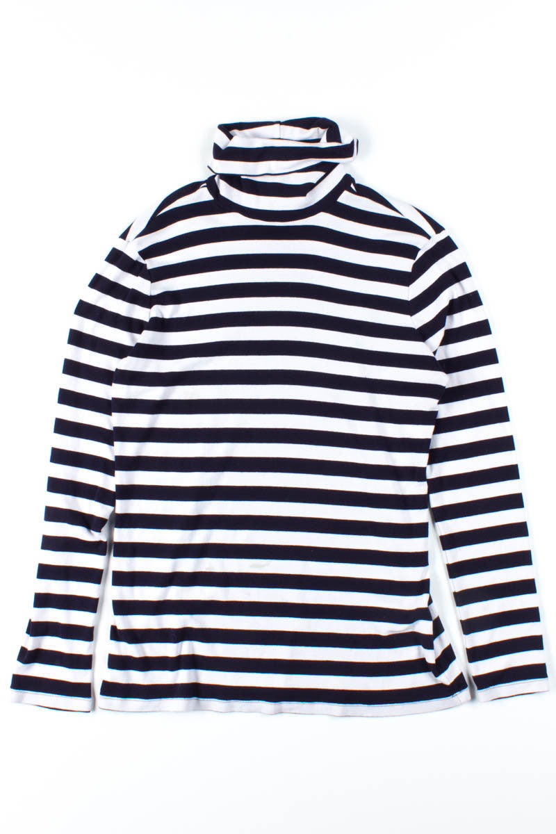 Black & White Striped Turtleneck 1