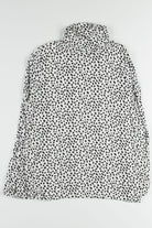 White Leopard Turtleneck