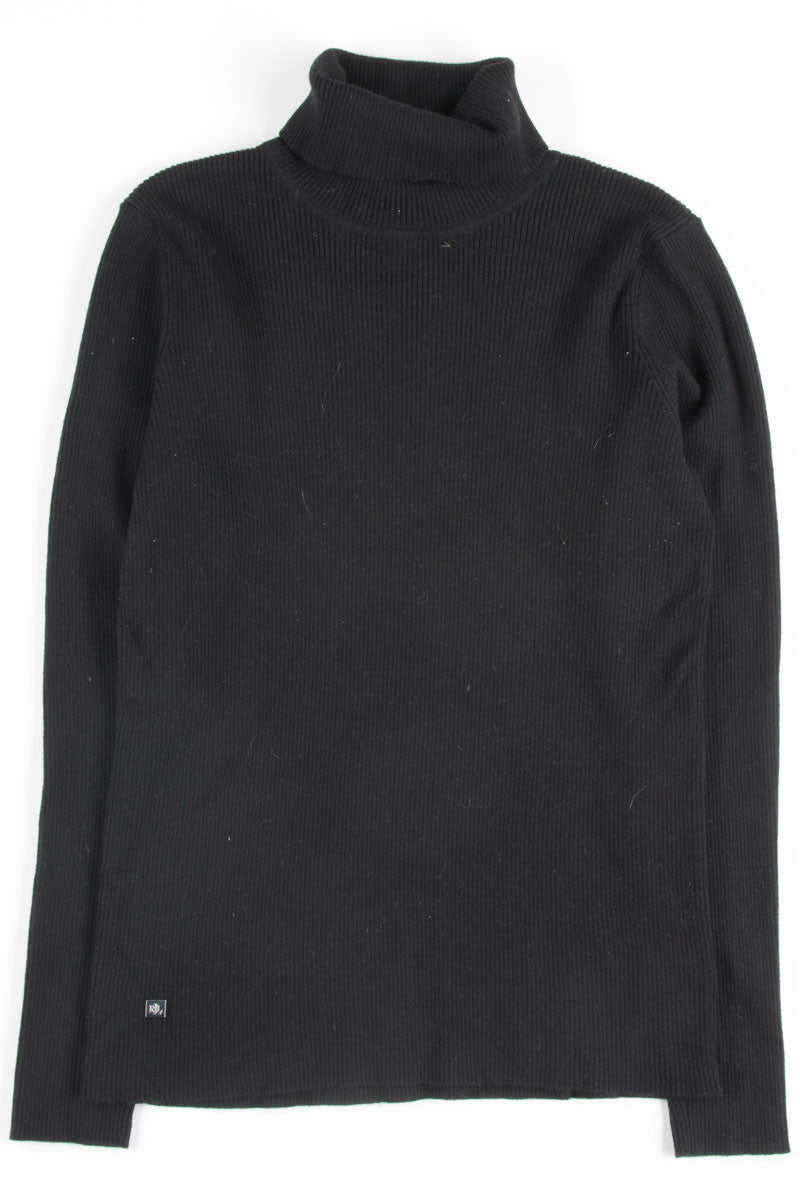 Black Ribbed Ralph Lauren Turtleneck