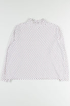 White Polka Dotted Turtleneck