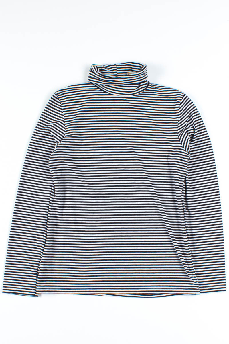 Black & White Striped Turtleneck 2