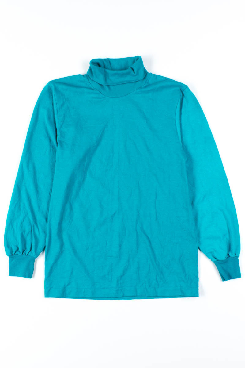 Teal Vintage Turtleneck