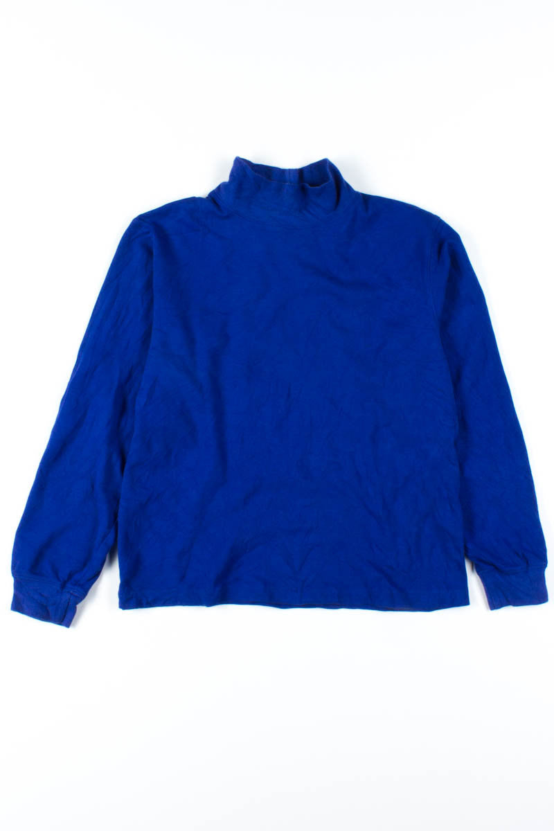 Royal Blue Mock Turtleneck