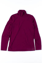 Burgundy Ruffled Turtleneck