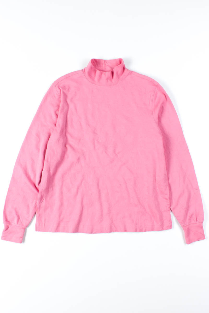 Sherbet Pink Mock Turtleneck
