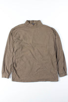 Dark Khaki Mock Turtleneck