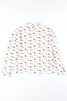 Bird Branches Mock Turtleneck