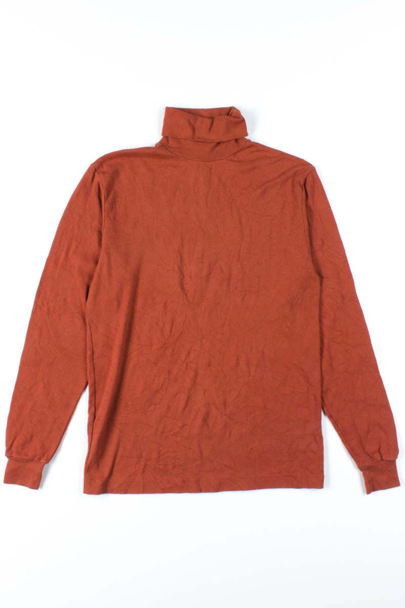 Dark Orange Vintage Turtleneck