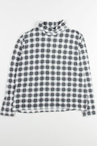 Black & White Plaid Turtleneck