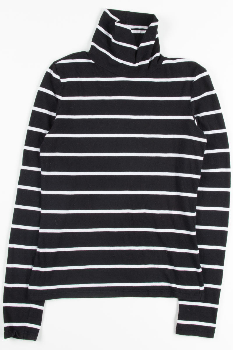 Black Striped Turtleneck 1