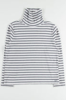 Grey Striped Turtleneck