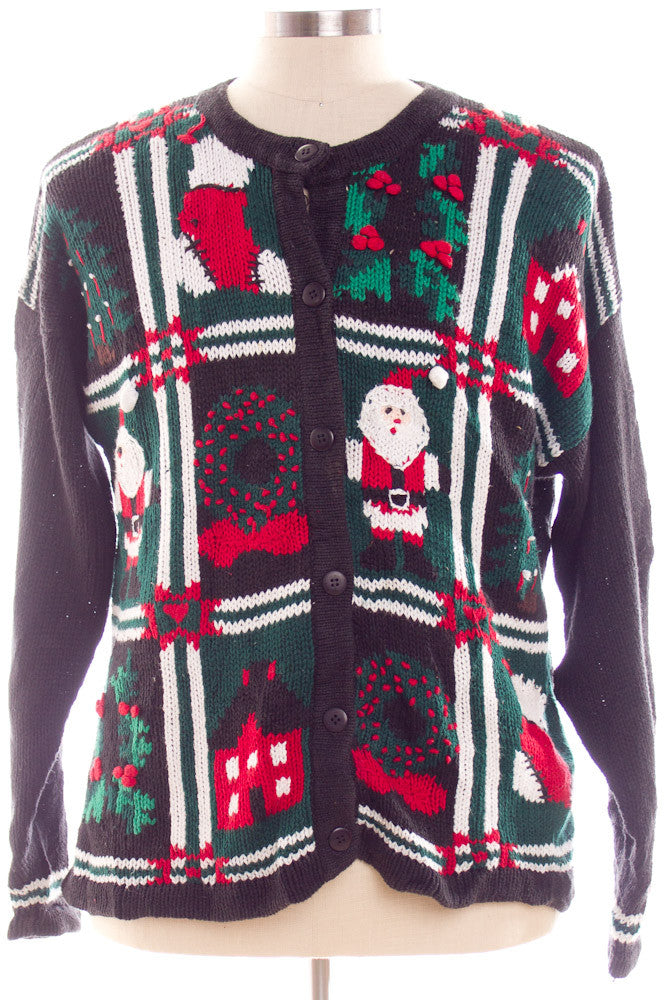 Black Ugly Christmas Cardigan 27715