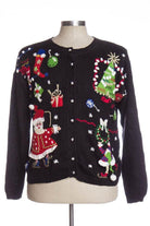 Black Ugly Christmas Cardigan 33136