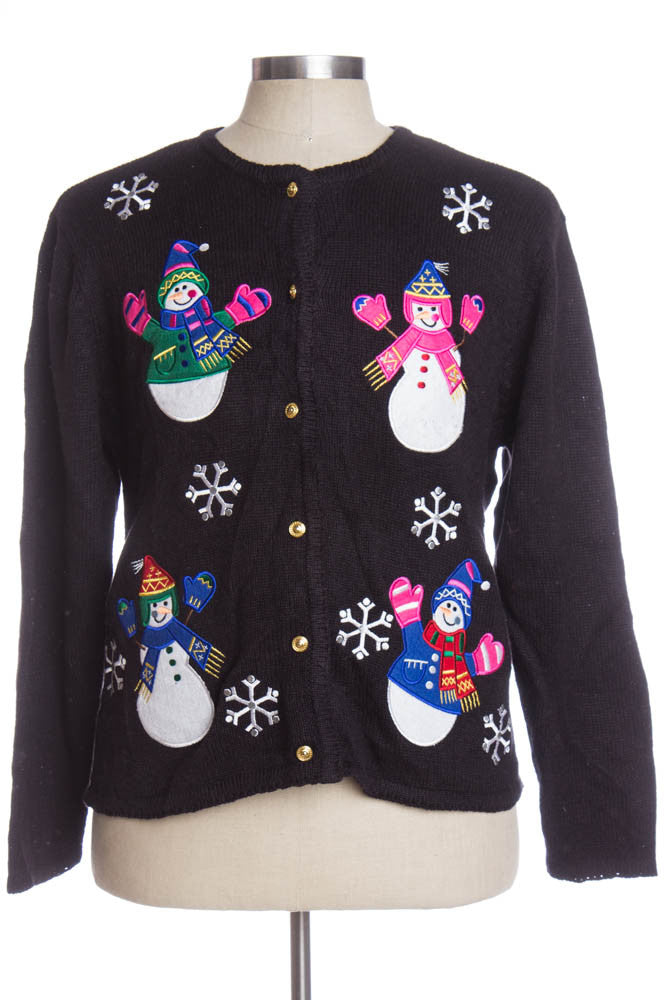 Black Ugly Christmas Cardigan 33291