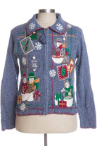 Blue Ugly Christmas Cardigan 33296