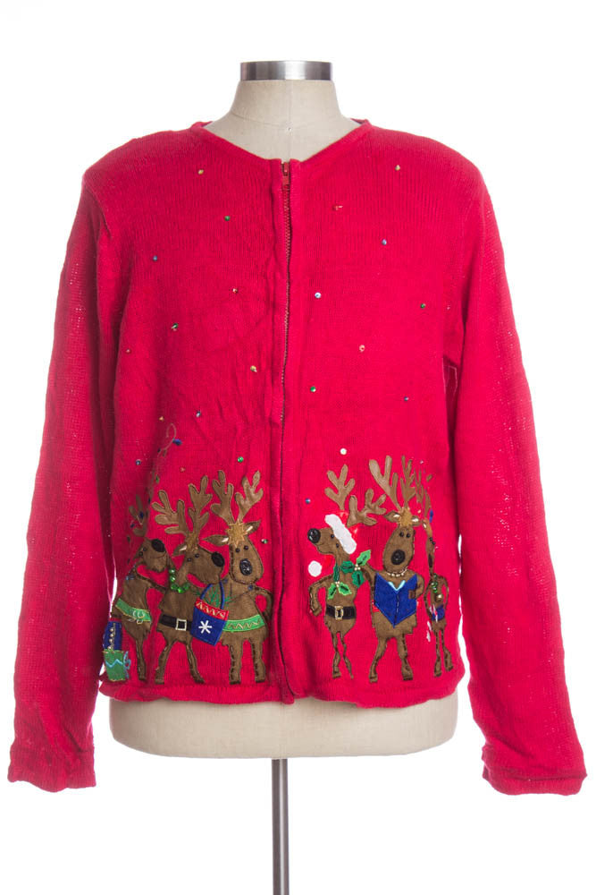 Red Ugly Christmas Cardigan 33352