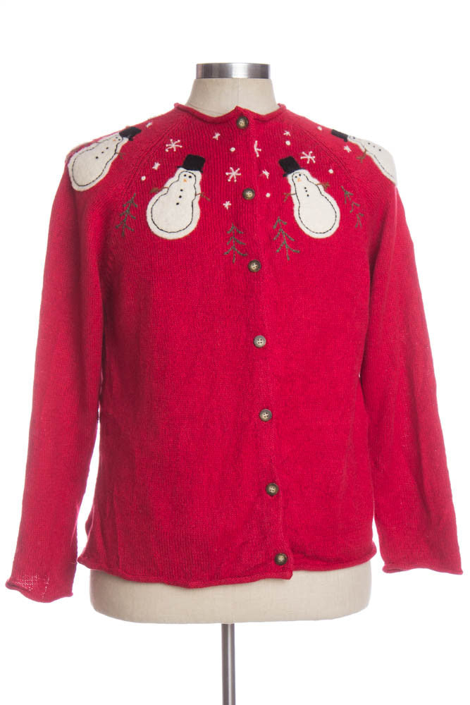 Red Ugly Christmas Cardigan 33375