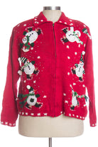 Red Ugly Christmas Cardigan 33438