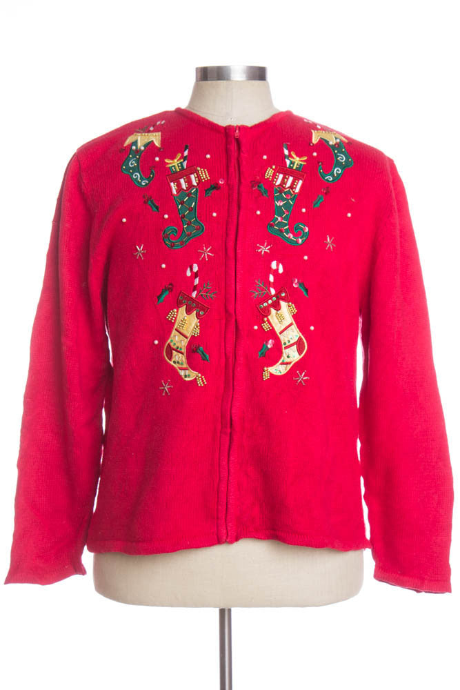 Red Ugly Christmas Cardigan 33462