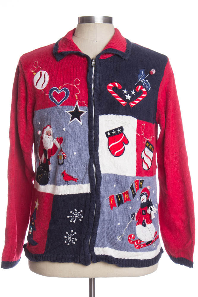 Multicolor Ugly Christmas Cardigan 33589