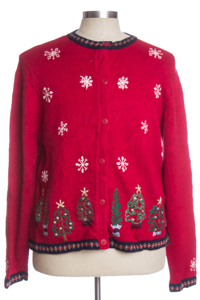 Red Ugly Christmas Cardigan 33644