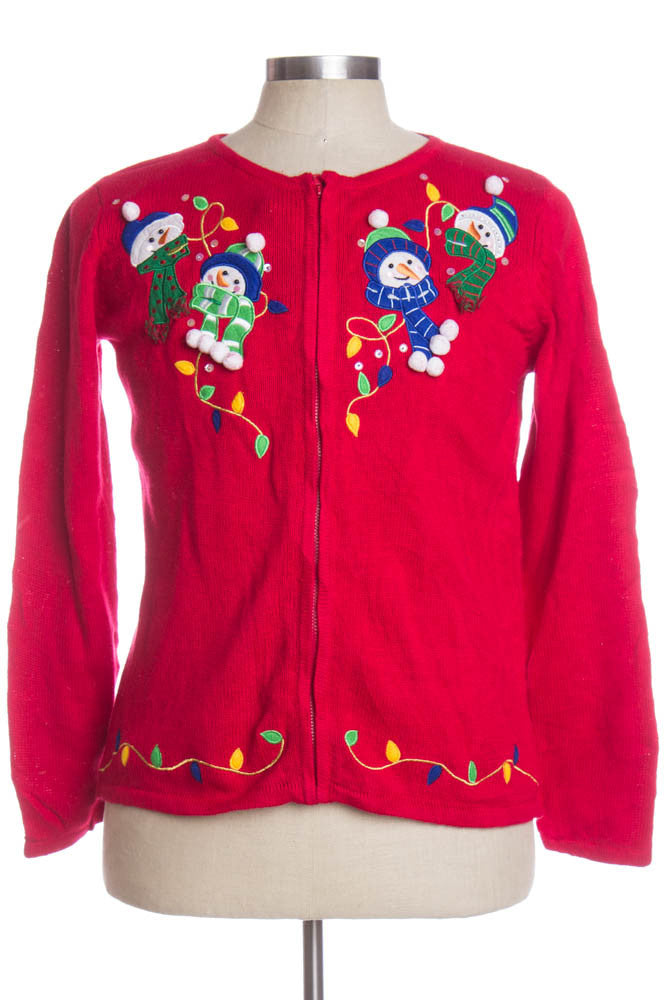 Red Ugly Christmas Cardigan 33654