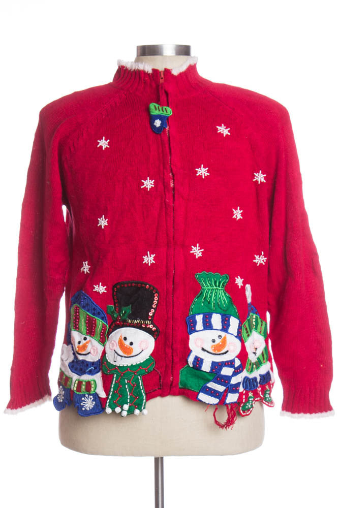 Red Ugly Christmas Cardigan 33656