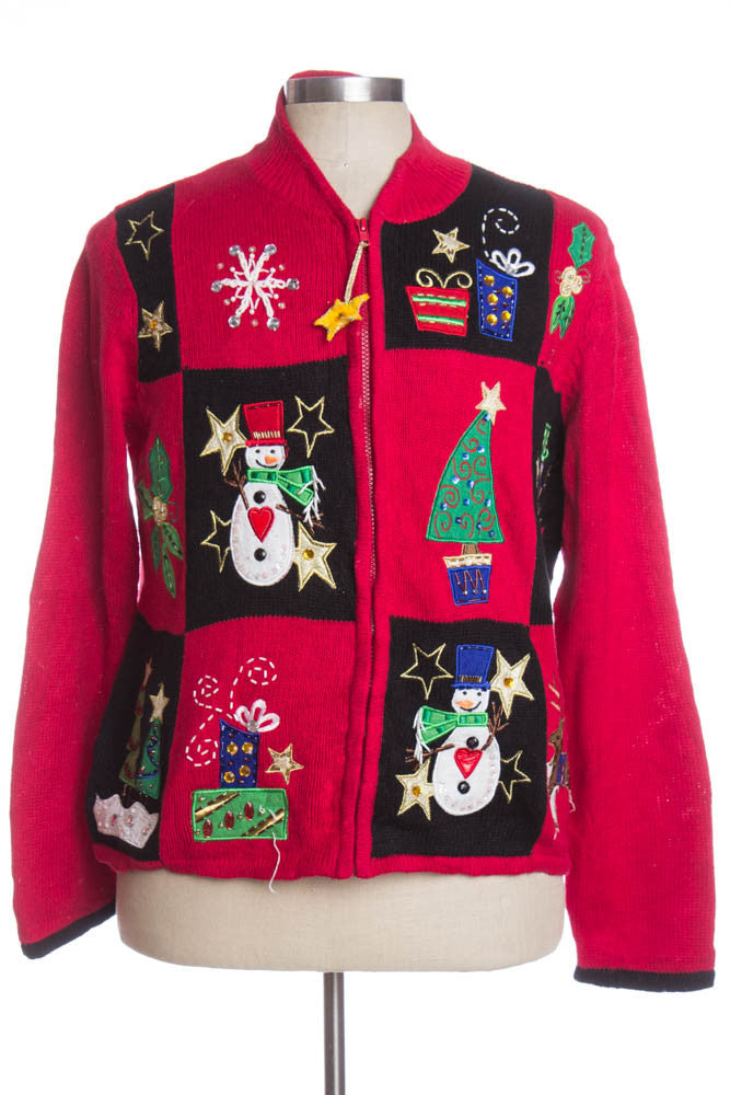 Red Ugly Christmas Cardigan 33659