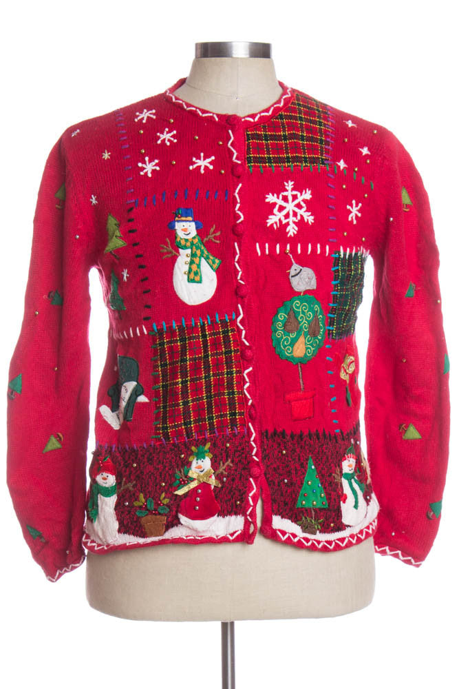 Red Ugly Christmas Cardigan 33666