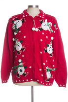 Red Ugly Christmas Cardigan 33673