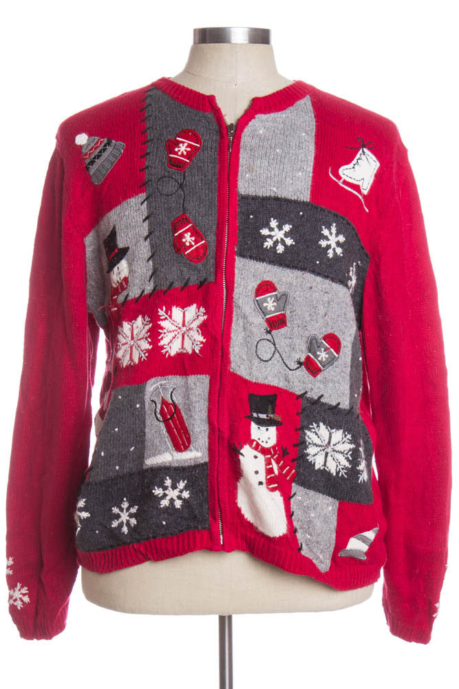 Red Ugly Christmas Cardigan 33682