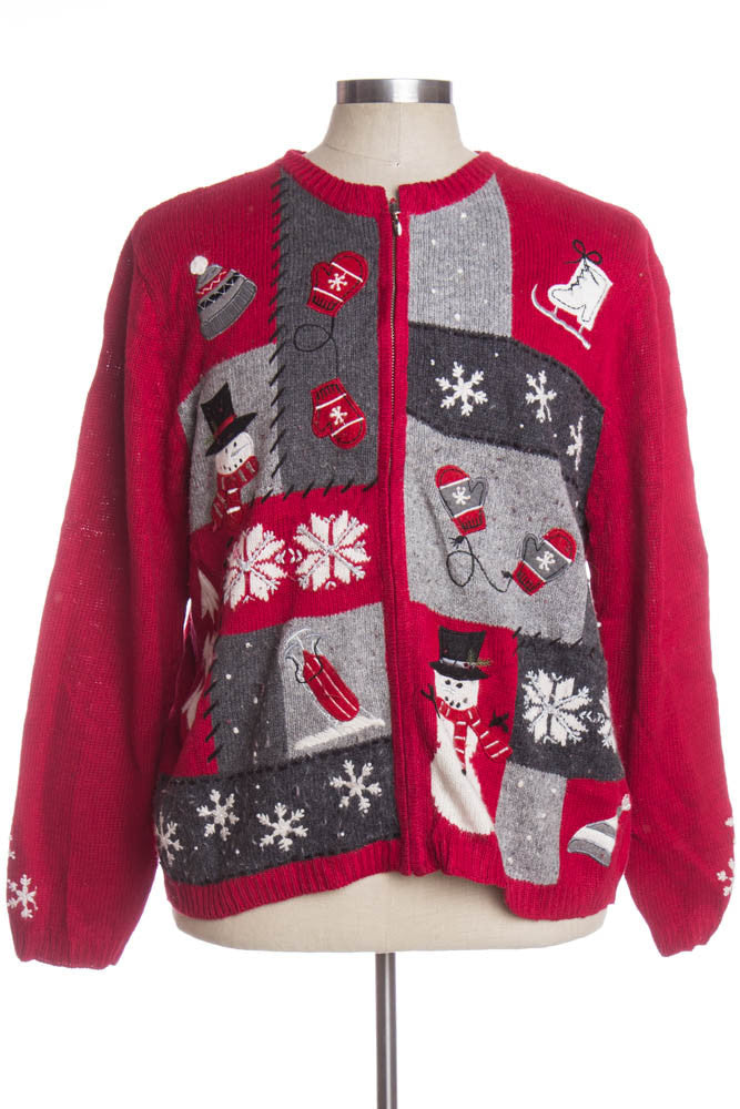 Red Ugly Christmas Cardigan 33686