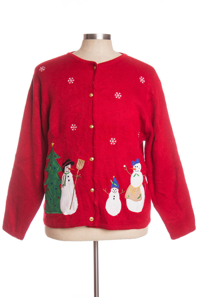 Red Ugly Christmas Cardigan 33693