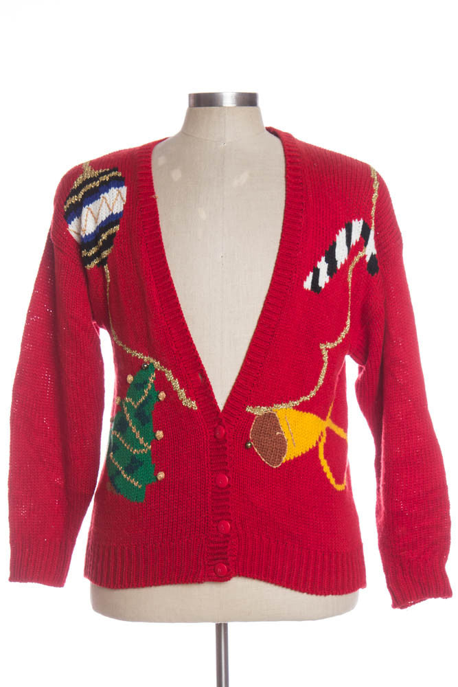 Red Ugly Christmas Cardigan 33787