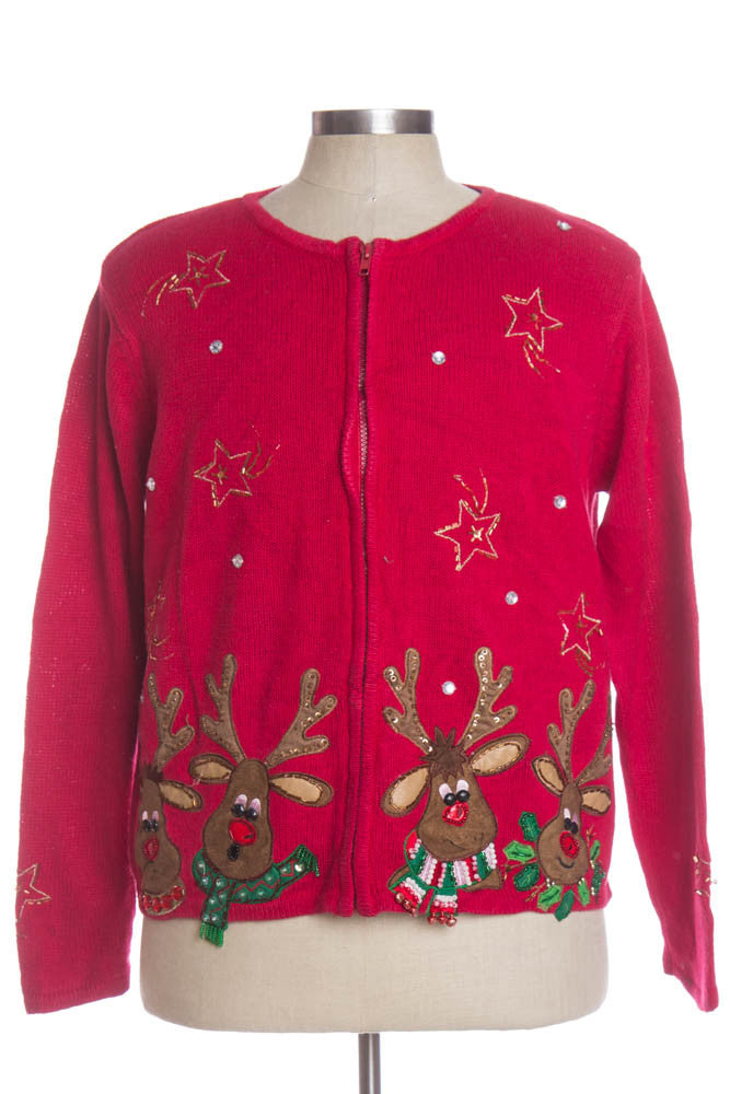 Red Ugly Christmas Cardigan 33788