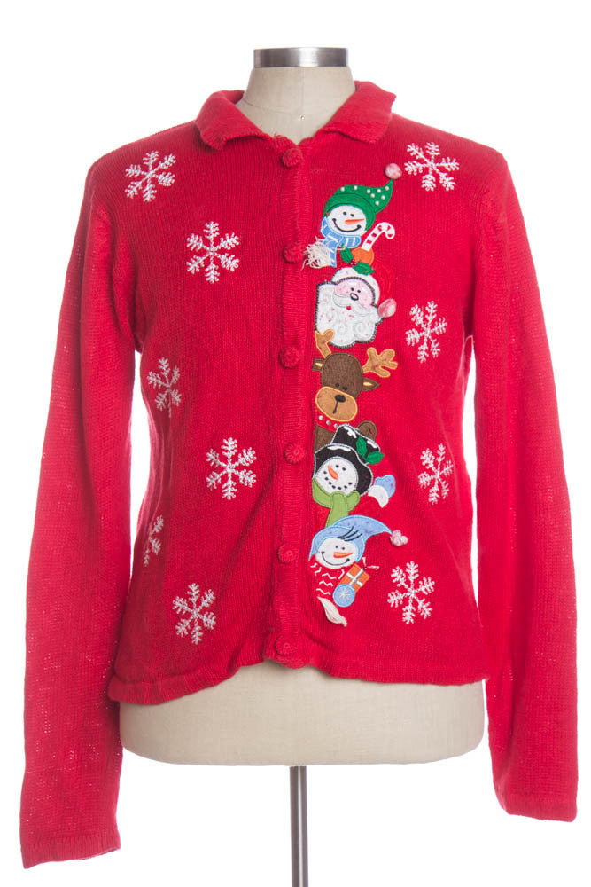 Red Ugly Christmas Cardigan 33794