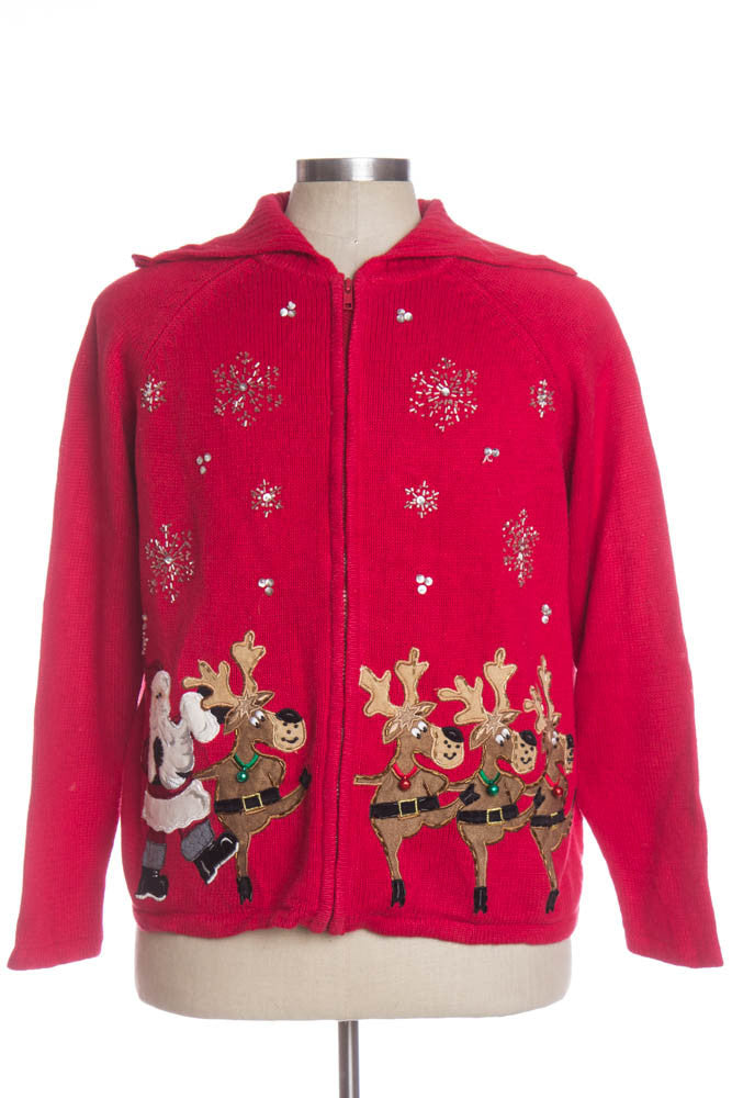 Red Ugly Christmas Cardigan 33799