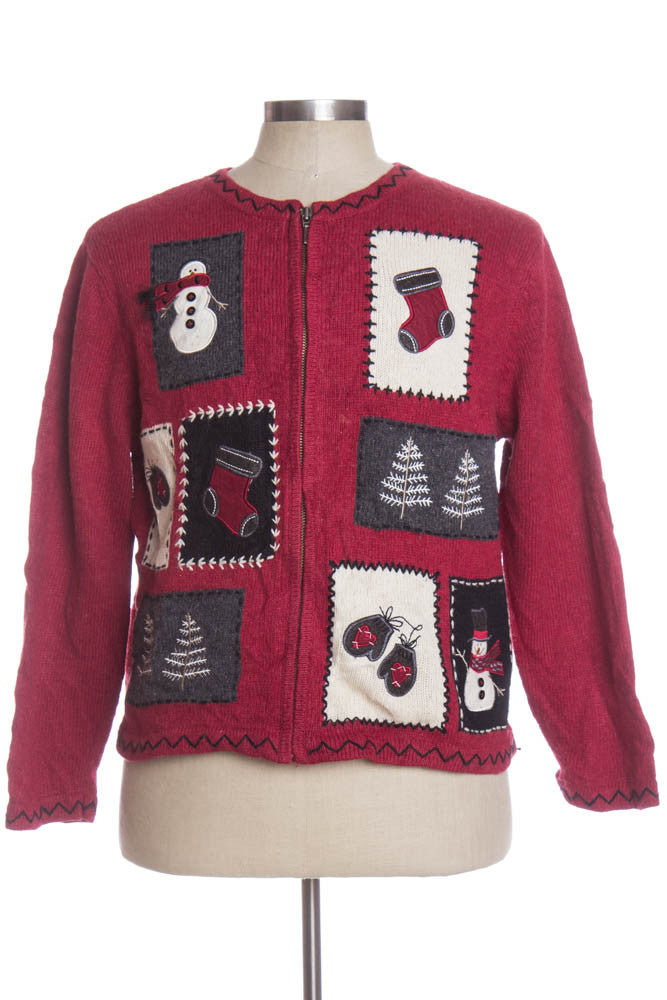 Red Ugly Christmas Cardigan 33858