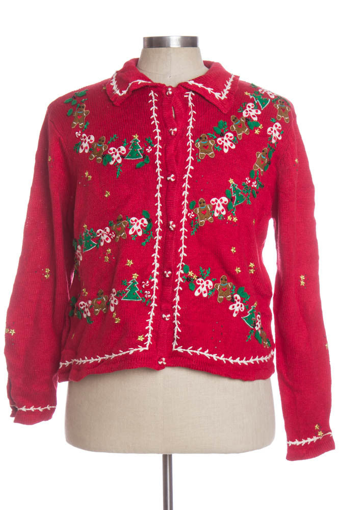Red Ugly Christmas Cardigan 33862