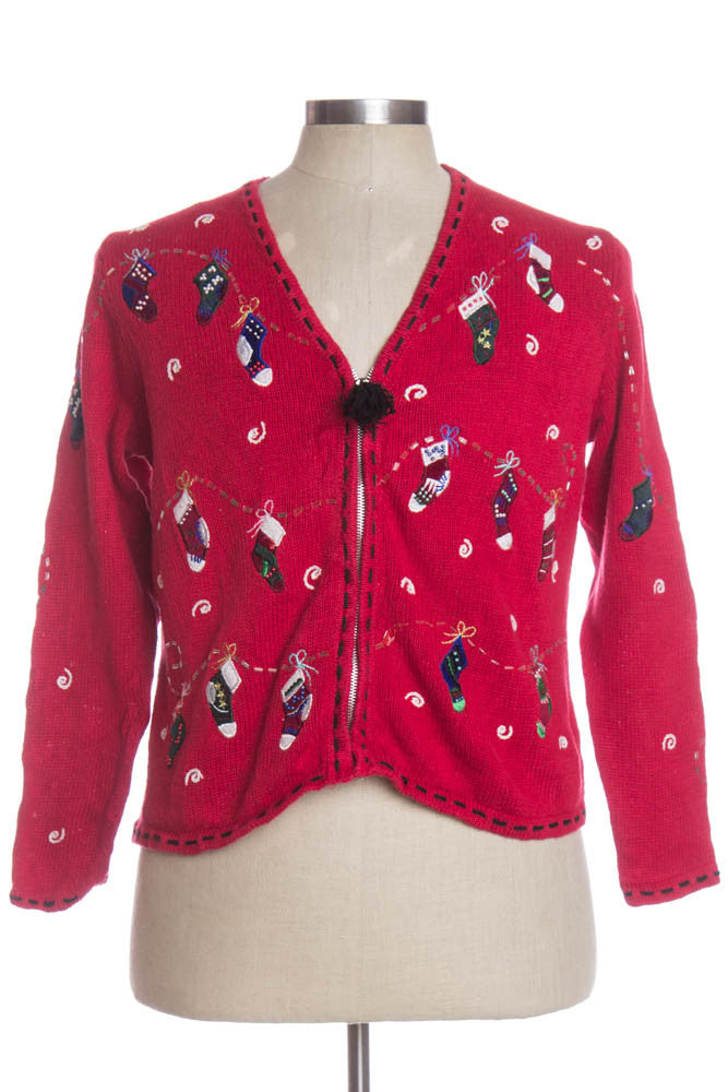 Red Ugly Christmas Cardigan 33898