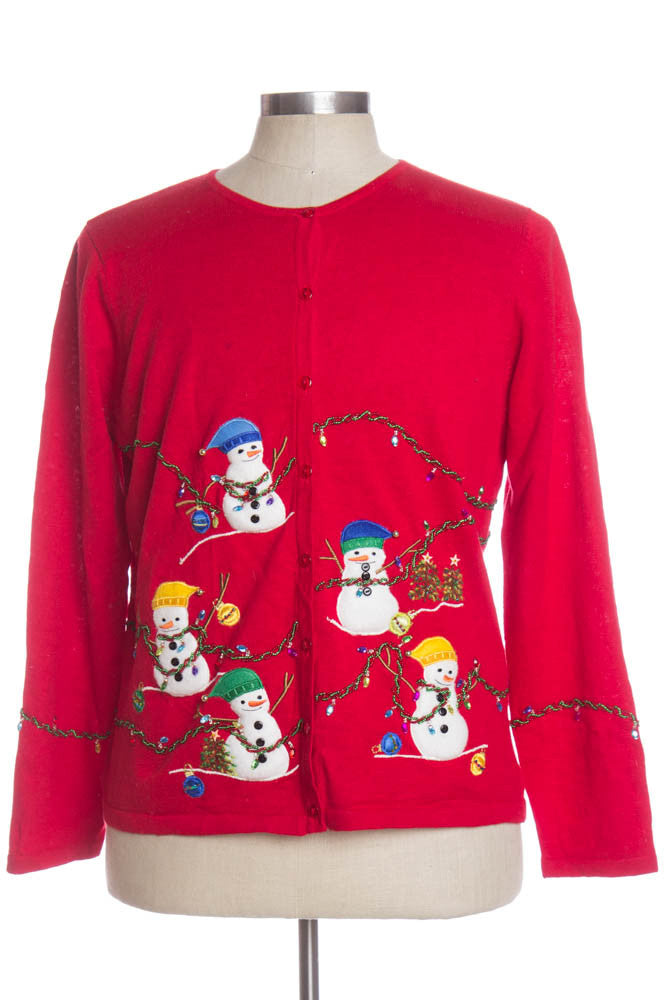 Red Ugly Christmas Cardigan 33905