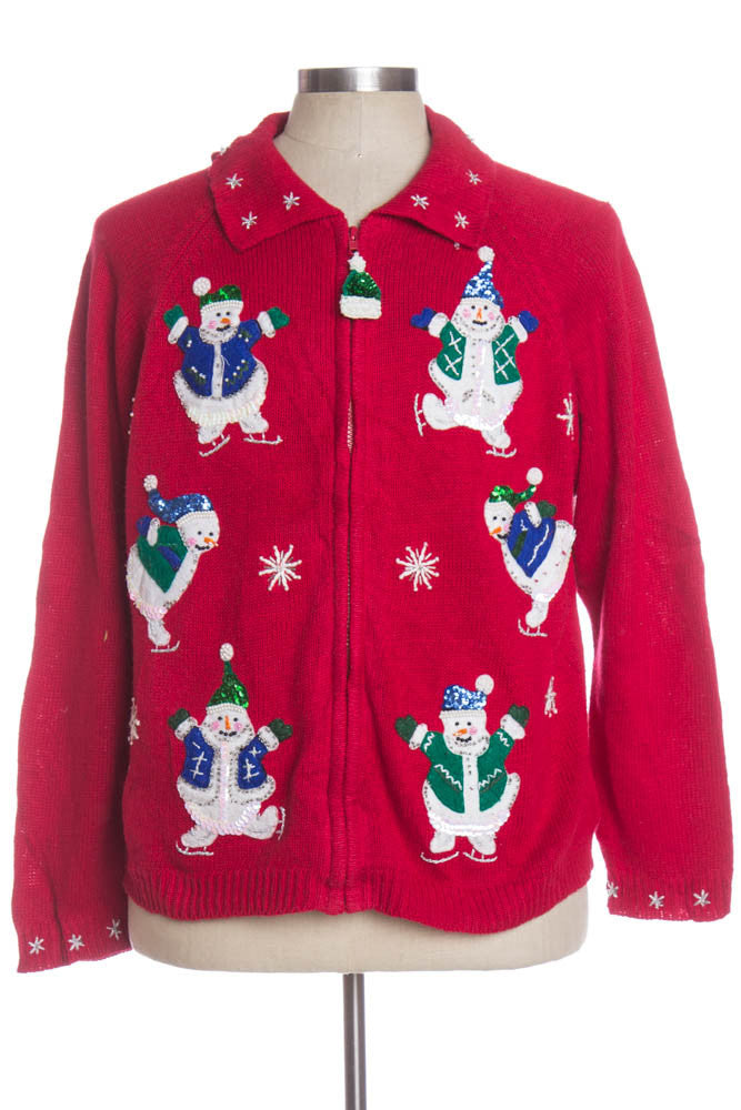 Red Ugly Christmas Cardigan 33936