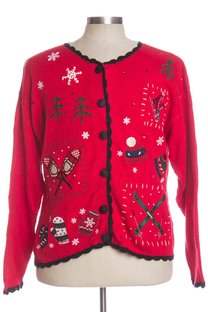 Red Ugly Christmas Cardigan 33965