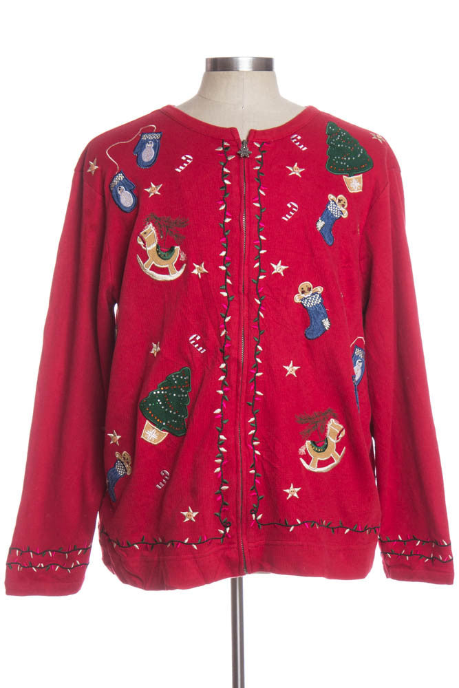 Red Ugly Christmas Cardigan 33982