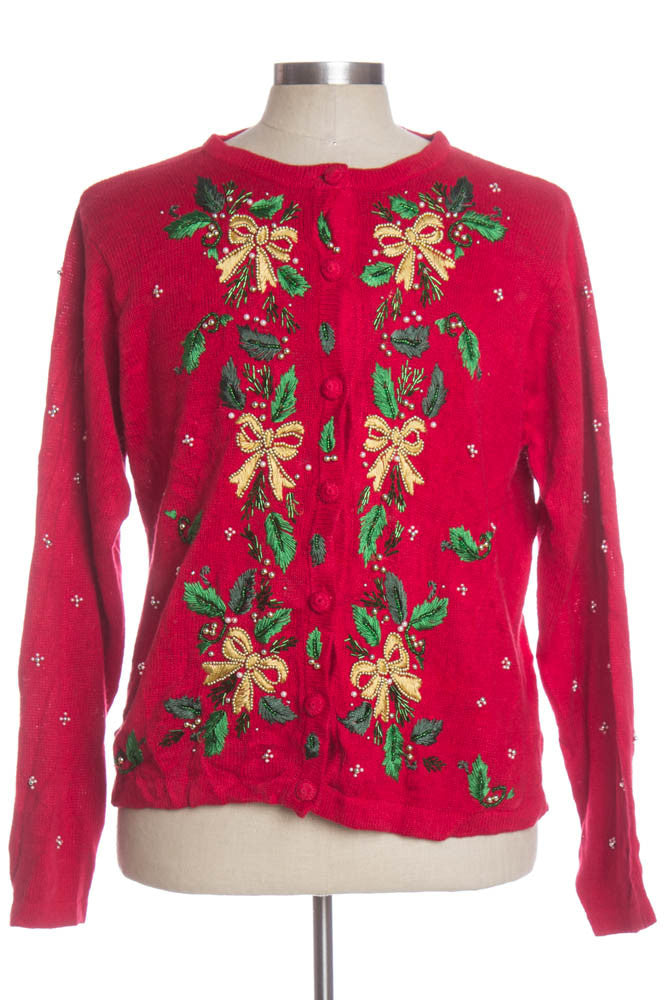 Red Ugly Christmas Cardigan 34080