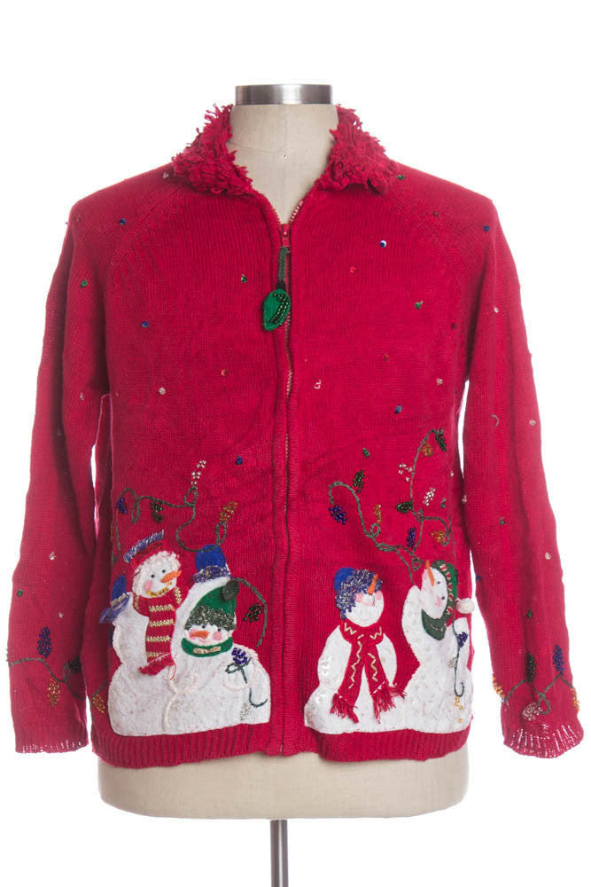 Red Ugly Christmas Cardigan 34083