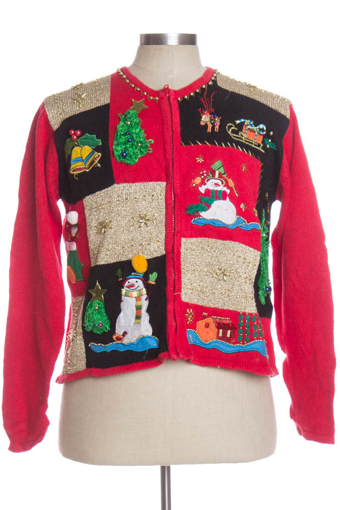 Red Ugly Christmas Cardigan 34206