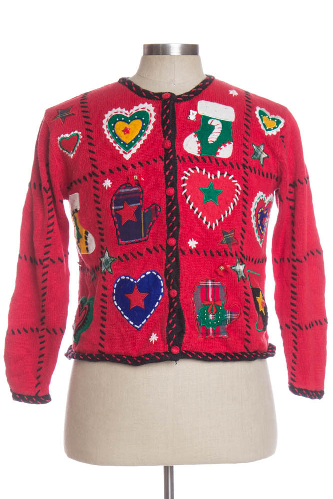 Red Ugly Christmas Cardigan 34232